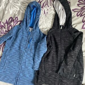 Kids' Blue and Black Hooded Jackets